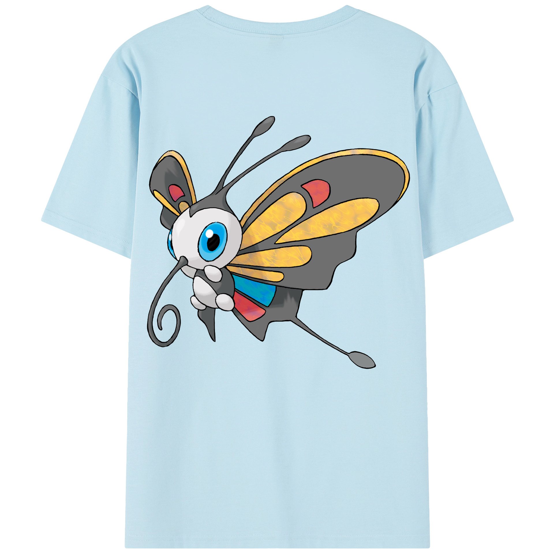 （画像用） ポケットモンスター Pokémon 綿100％半袖Tシャツ（背面プリント）